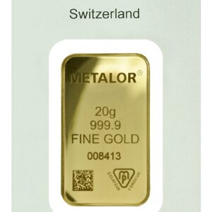 20g Gold Bar Metalor