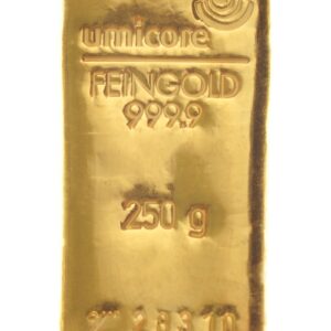 250g Gold Bar Umicore