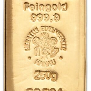 250g Gold Bar Heraeus