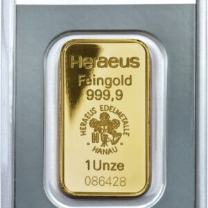 1oz Gold Bar Heraeus