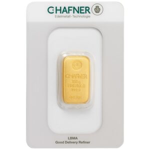 250g Gold Bar C. Hafner Cast