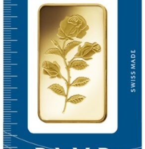 50g Gold Bar PAMP Rosa Minted