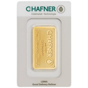 20g Gold Bar C. Hafner Minted