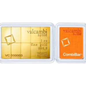 10 x 1/10oz Gold Bar CombiBar Valcambi