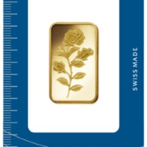 1/2oz Gold Bar PAMP Rosa Minted