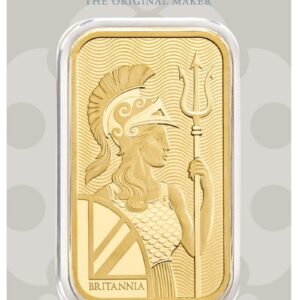 50g Gold Bar Britannia Minted