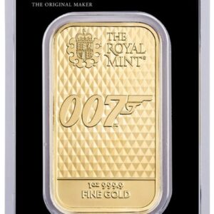 1oz Gold Bar James Bond 007 Diamonds Are Forever