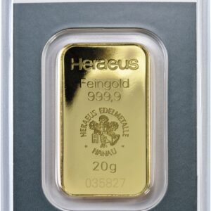 20g Gold Bar Heraeus