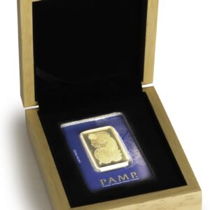 50g Gold Bar PAMP Lady Fortuna Gift Boxed